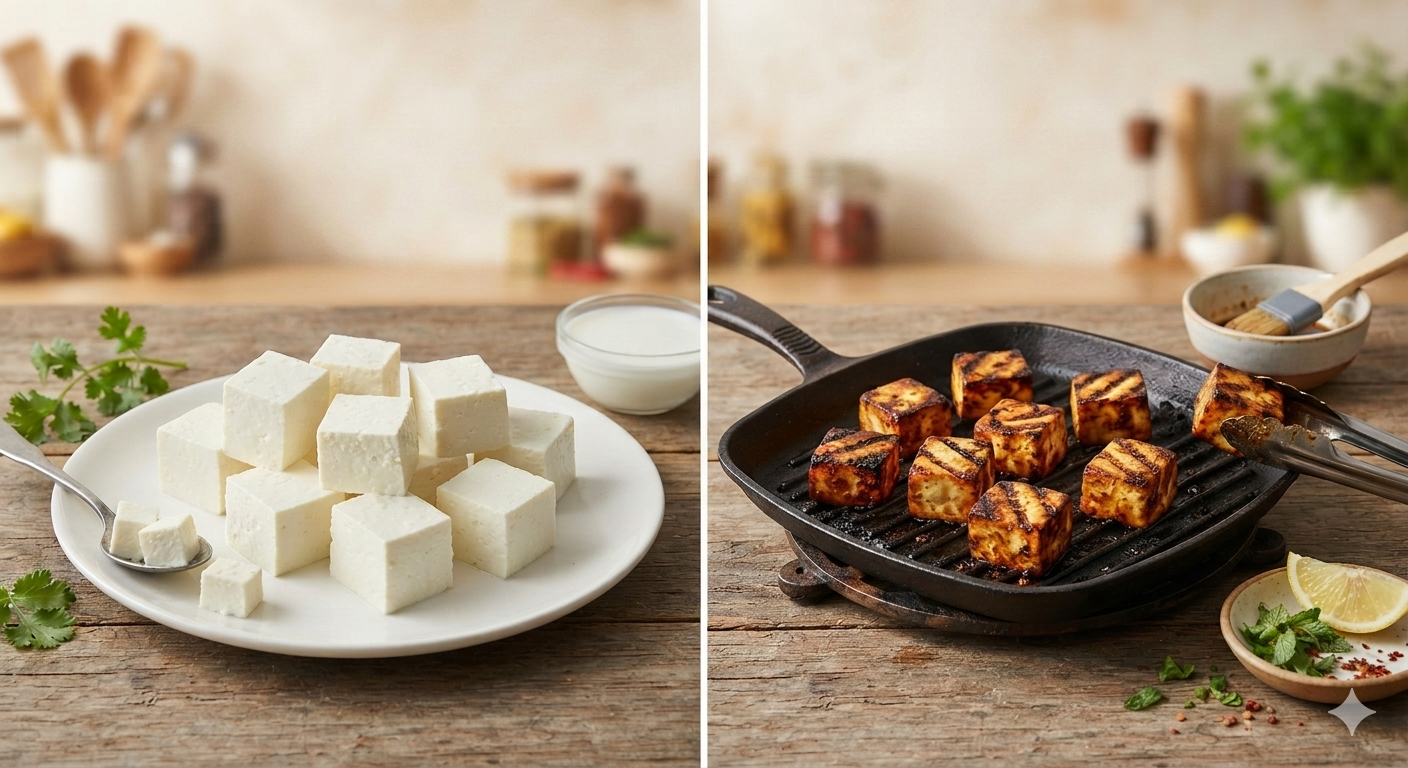 Combine paneer with whole grains, legumes, and vegetables for a balanced meal