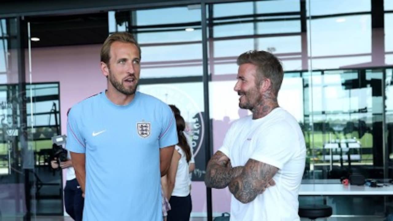 David Beckham Visits England Training Camp Ahead Of World Cup Quarterfinal vs Norway