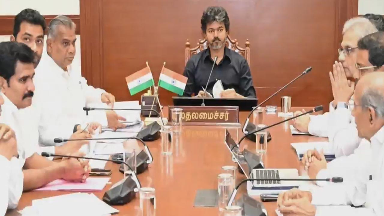 Tamil Nadu Chief Minister Vijay Holds High-Level Meeting On Mekedatu Project