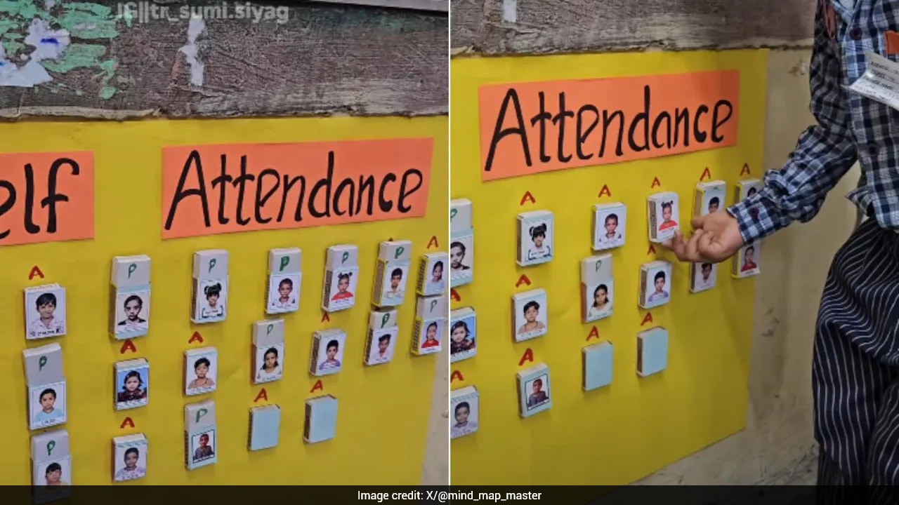 "Amazing Initiative": Teacher's Self-Attendance Board Wins Praise, Video Viral