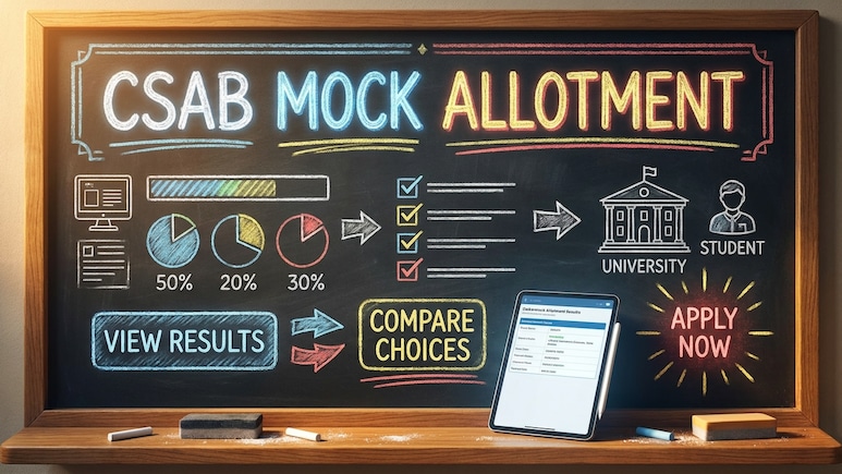 CSAB 2026 Mock Allotment To Be OUT Today At csab.nic.in; Check Direct Link, Choice Filling Details