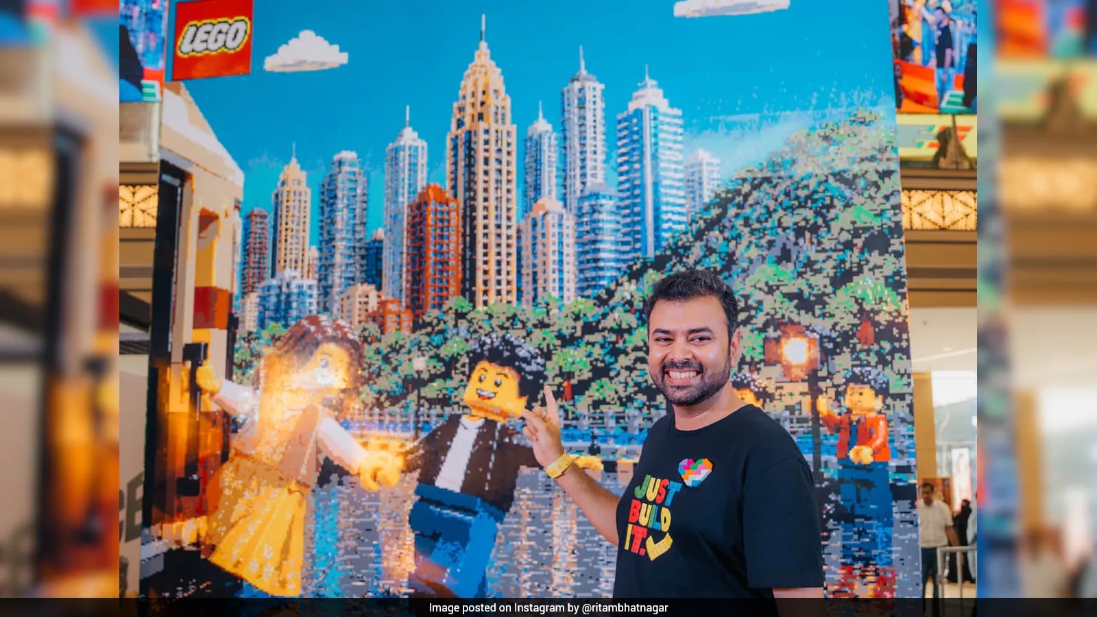 Indian Artist Sets Guinness Record for Largest LEGO Mosaic