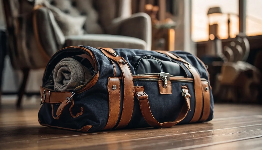 Ditch the bulky suitcase for a compact duffel bag on your next short getaway.
