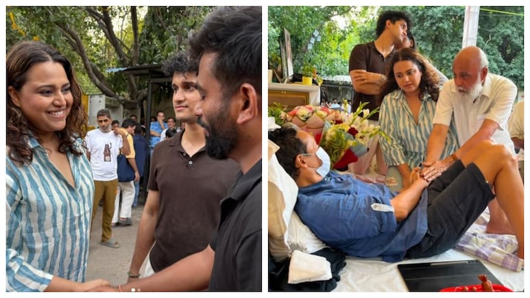 Actor Swara Bhasker Visits Sonam Wangchuk At Jantar Mantar, Backs CJP Protest Amid Hunger Strike