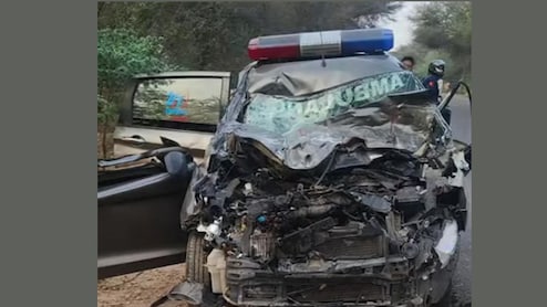 श्रीगंगानगर में NH-62 पर दर्दनाक सड़क हादसा, सेना के ट्रक से टकराई एंबुलेंस, 3 की मौत