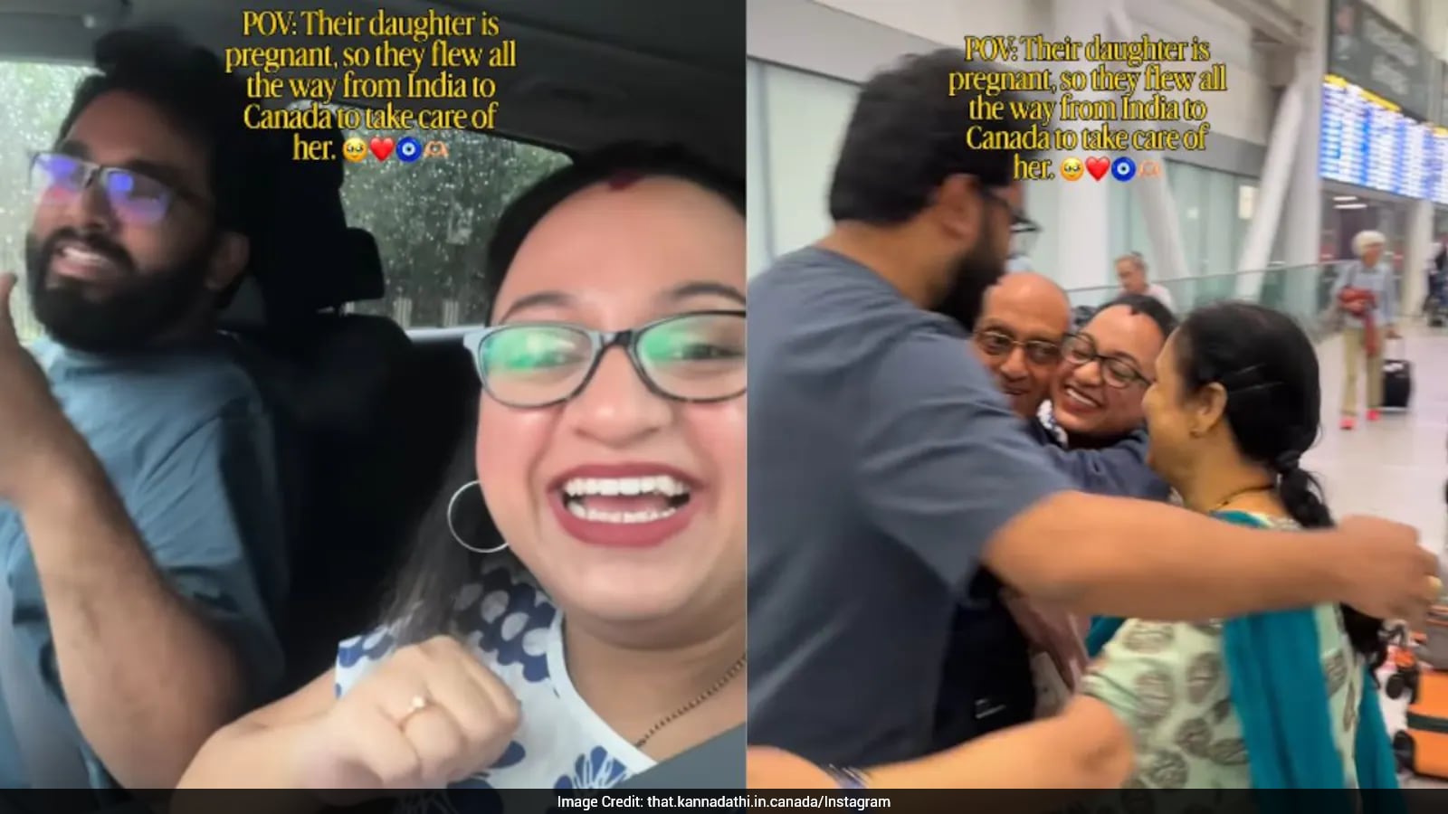 Parents Travel from Bengaluru to Toronto to Support Pregnant Daughter Before Childbirth