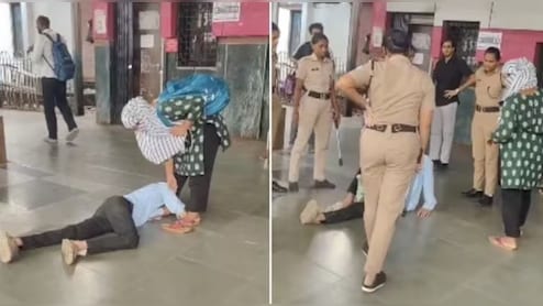 'थोड़ी तो सेल्फ रिस्पेक्ट रखो...' महिला के पैर पकड़कर गिड़गिड़ाया युवक, रेलवे प्लेटफॉर्म पर हुआ हाई वोल्टेज ड्रामा