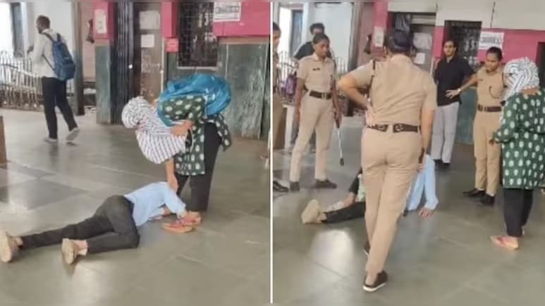'थोड़ी तो सेल्फ रिस्पेक्ट रखो...' महिला के पैर पकड़कर गिड़गिड़ाया युवक, रेलवे प्लेटफॉर्म पर हुआ हाई वोल्टेज ड्रामा