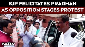 Dharmendra Pradhan Welcomed By NDA, Opposition Raises Slogans In Parliament
