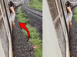 Mumbai Local : लोकलच्या दारात लटकल्याने साडी खांबाला...दिवा-मुंब्रा दरम्यानचा थरारक VIDEO VIRAL