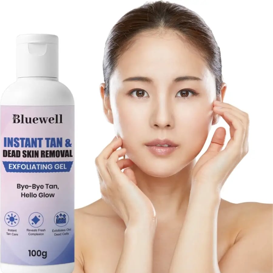 Click here to buy: BLUEWELL Instant Tan Removal Exfoliating Gel 100g Click here to buy: BLUEWELL Instant Tan Removal Exfoliating Gel 100g