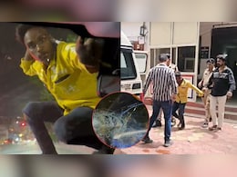 इंदौर में कार सवार कपल पर हमला करने वाले की पुलिस ने निकाल दी हेकड़ी, लंगड़ाते हुए आया नजर