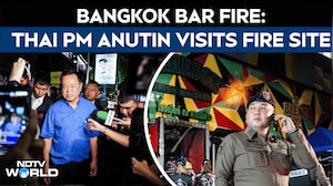 Bangkok Pub Fire | Thailand PM Visits Site Of Bangkok Pub Fire, As People Look For Loved Ones