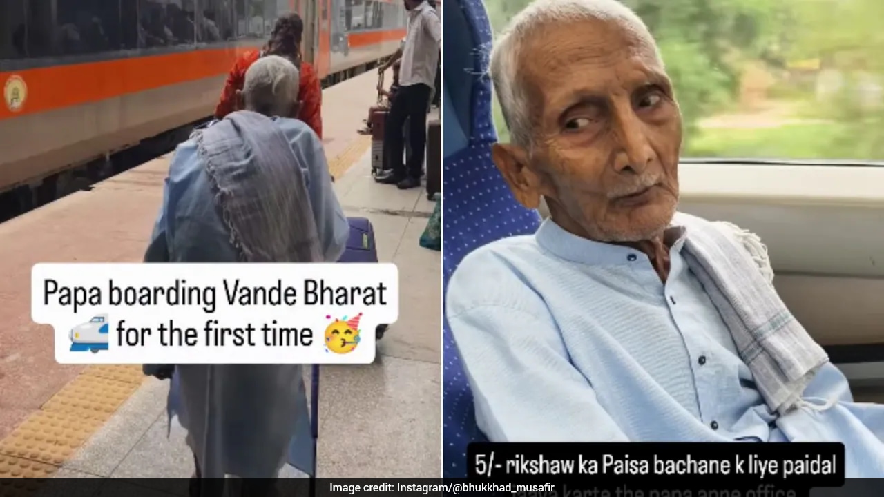 Watch: Content Creator Surprises Father With His First-Ever Vande Bharat Ride, Wins Hearts Online
