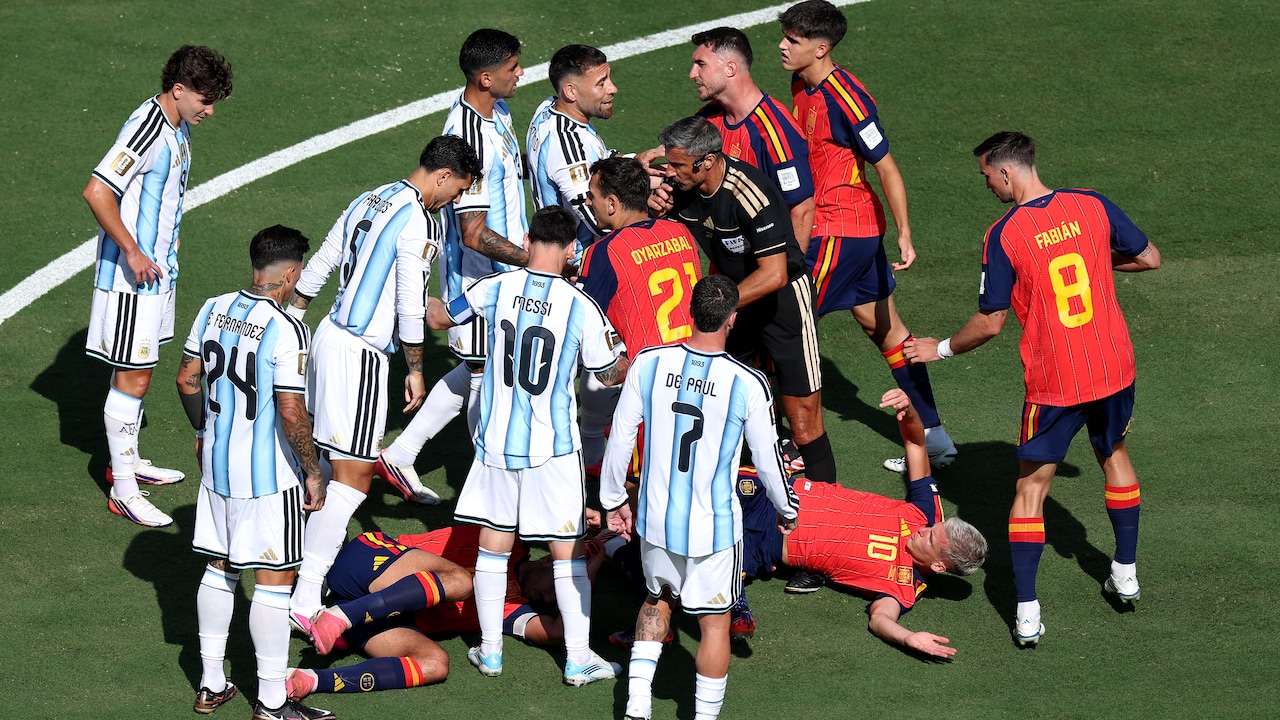 Argentina Star Involved In Controversy, Almost Comes To Blows With Spain Players In FIFA World Cup Final