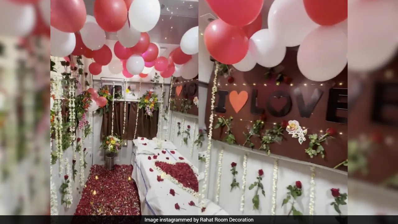 AC Train Coach Given Honeymoon-Themed Makeover, Railways Takes Action