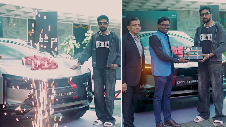 Actor Kiccha Sudeep Brings Home Mahindra BE 6 Electric SUV