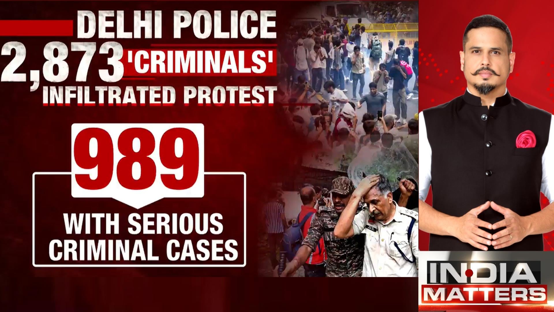 Delhi Police Claims Criminals Infiltrated July 20 Protest, Over 2,800 Identified