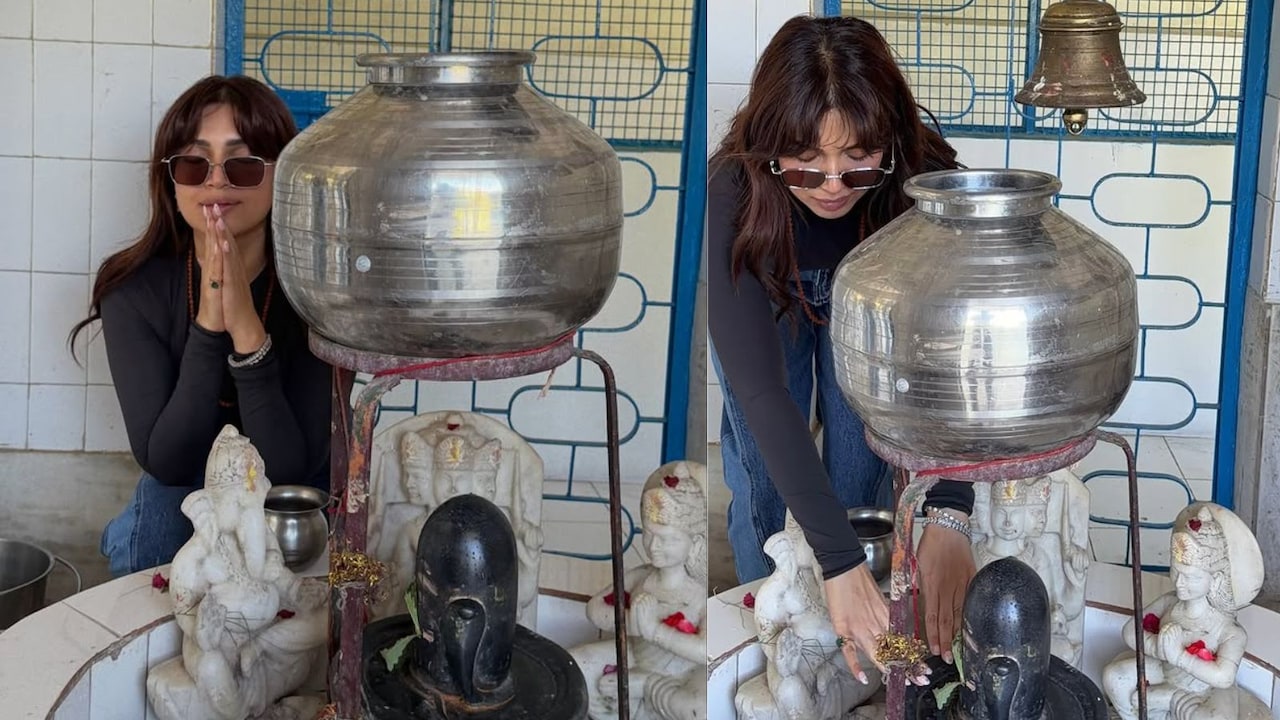 सावन में शिव भक्ति में लीन हुईं भूमि पेडनेकर, शिवलिंग पर जल चढ़ाते वक्त सनग्लासेस पहने हुईं ट्रोल