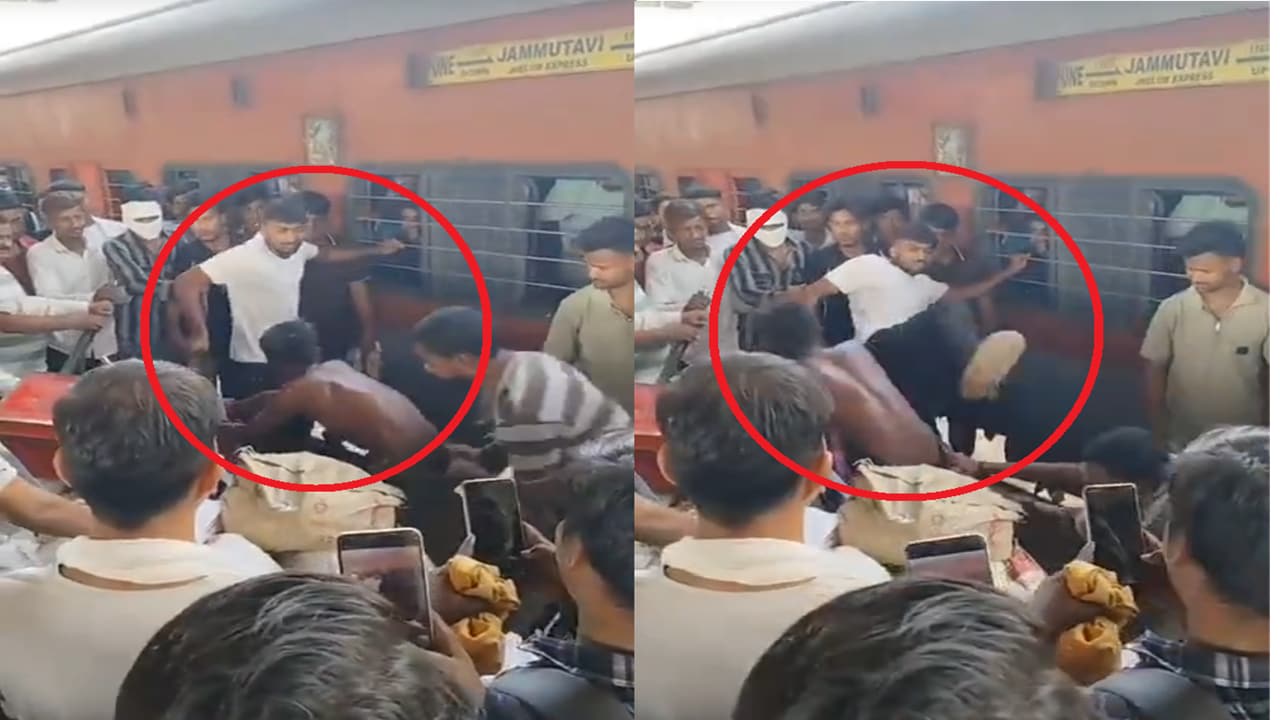 ग्वालियर रेलवे स्टेशन पर कथित चोर की भीड़ ने की पिटाई, ‘तालिबानी सजा’ बताकर VIDEO वायरल