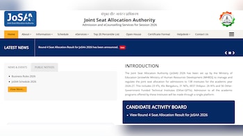 JoSAA 2026 Counselling Round 4 Result OUT; Check Direct Link Inside