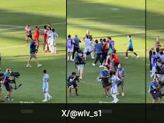 Lionel Messi Refuses To Intervene, Turns Spectator As Argentina, Spain Players Come To Blows