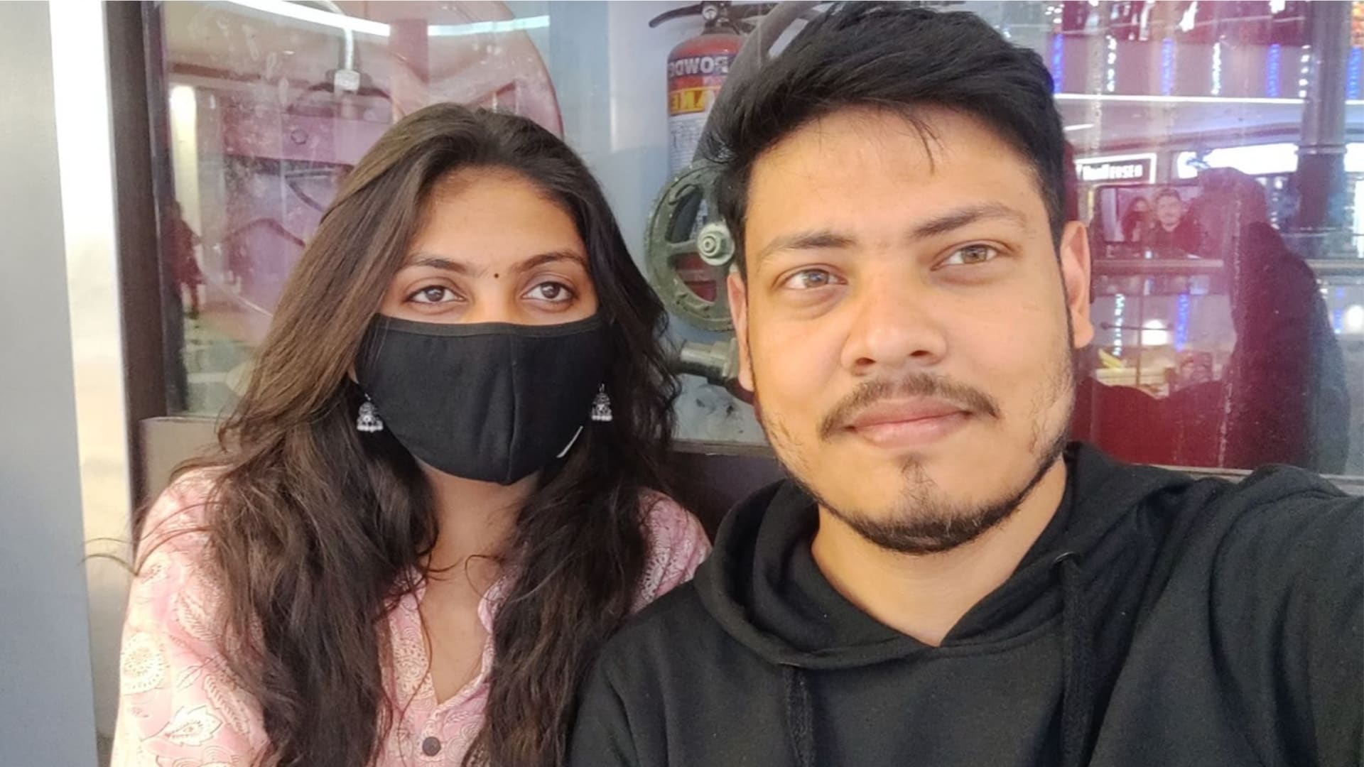 Mona and Rishabh, on the day they first met, December 26, 2022. Mona and Rishabh, on the day they first met, December 26, 2022.