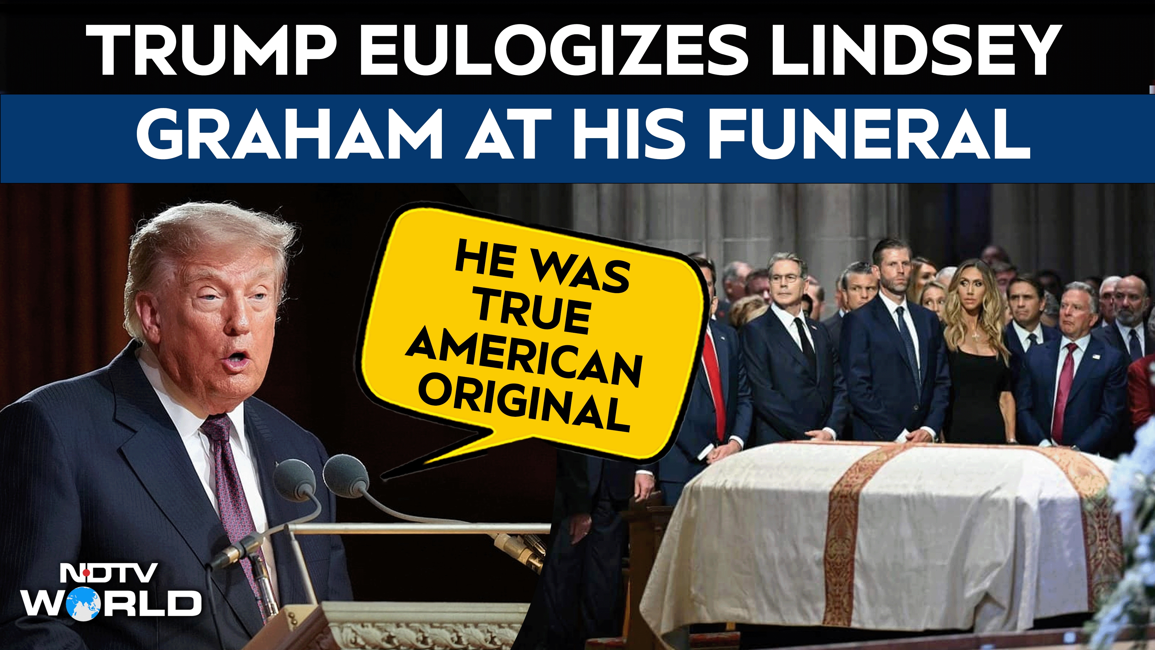 Lindsey Graham Funeral| Trump Hails Late Senator As 'True American Original' At His Memorial Service