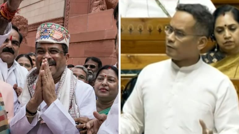 "21 Students Died, And BJP Garlanded Dharmendra Pradhan": Congress' Gaurav Gogoi