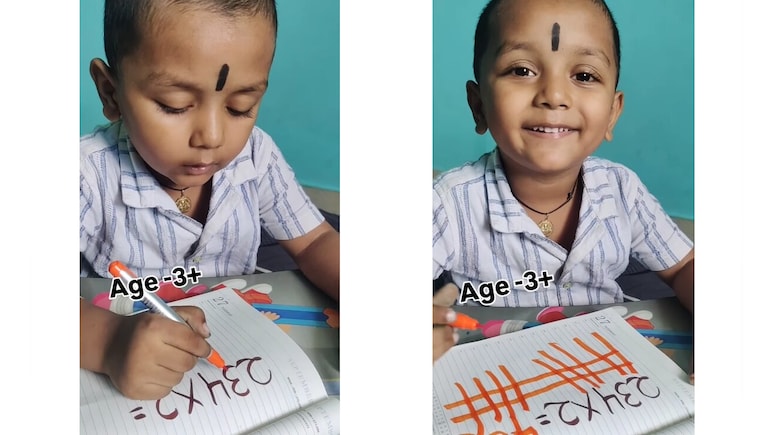 कैलकुलेटर से भी तेज चलता है इस 3 साल के बच्चे का दिमाग! VIDEO देख हिल गए लोग