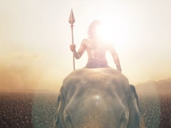<i>Thamizh Murugan</i> First Look: Fierce Warrior Dhanush Rides An Elephant, Wields A Vel