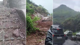 Pune Rains Wreak Havoc: Massive Landslides Hit Varandha Ghat, Sinhagad Fort; Tourist Entry Closed