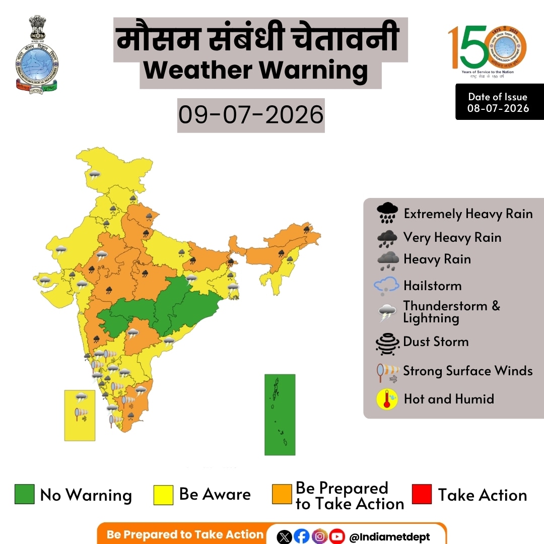 कल कैसा रहेगा मौसम?