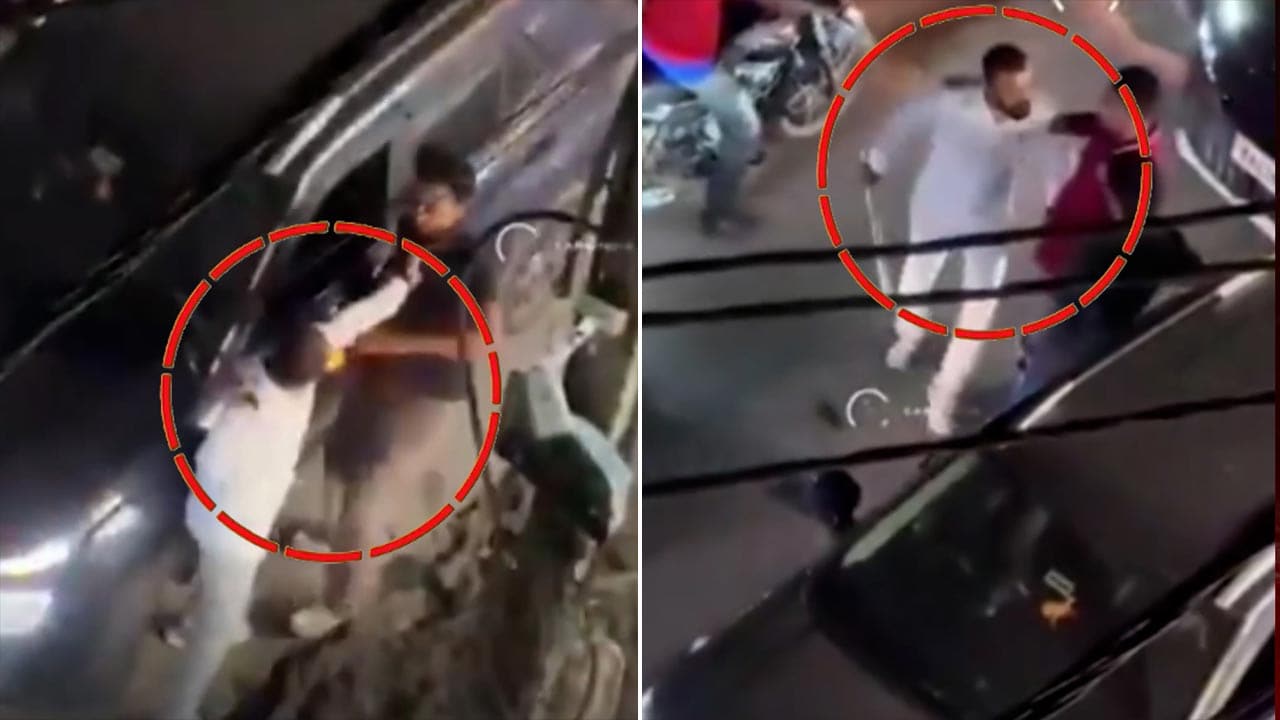 Bengaluru Road Rage Caught On Camera: Cab Driver Attacks Motorist With Iron Rod