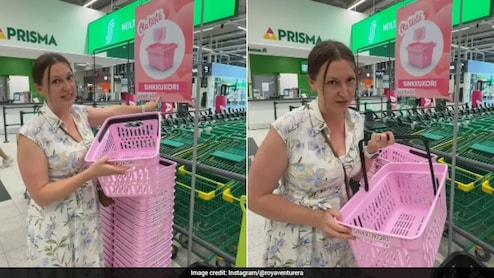 किराने की दुकान में सामान खरीदते-खरीदते जीवनसाथी ढूंढ रहे हैं लोग, गुलाबी टोकरी उठाते ही मिल जाता है प्यार!