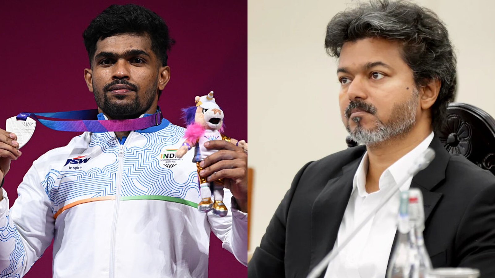 Tamil Nadu CM Vijay Announces Rs 30 Lakh Reward For Raja After CWG Silver