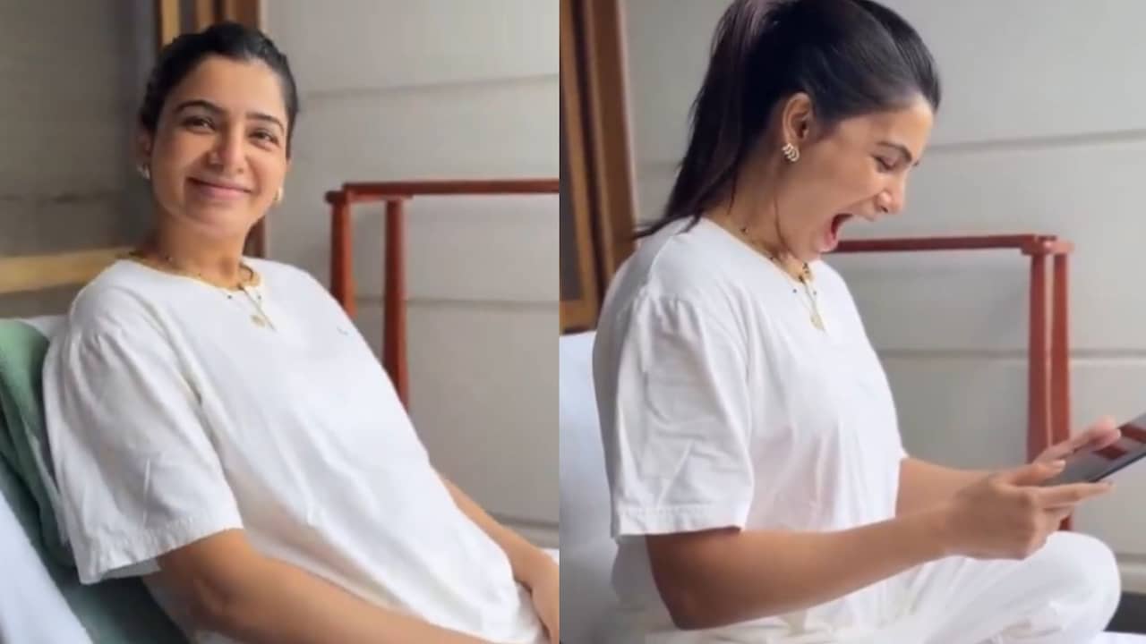 Pregnant Samantha's Reaction After Raj Nidimoru Reveals That Maa Inti Bangaraam Entered The Rs 100 Crore Club Goes Viral