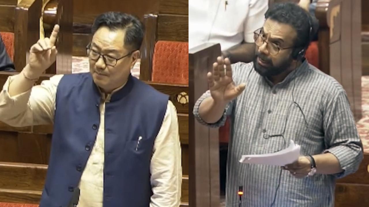 'Loves Agitation': Kiren Rijiju vs John Brittas Sparks Rajya Sabha Face-Off