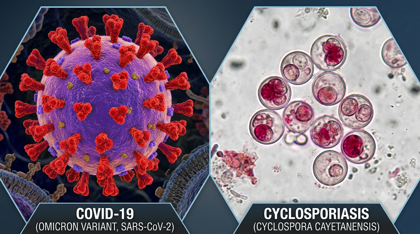 Covid cases surged in India while cyclosporiasis hit the US in July