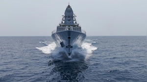 Defence Minister Rajnath Singh Commissions INS Mahendragiri In Vizag