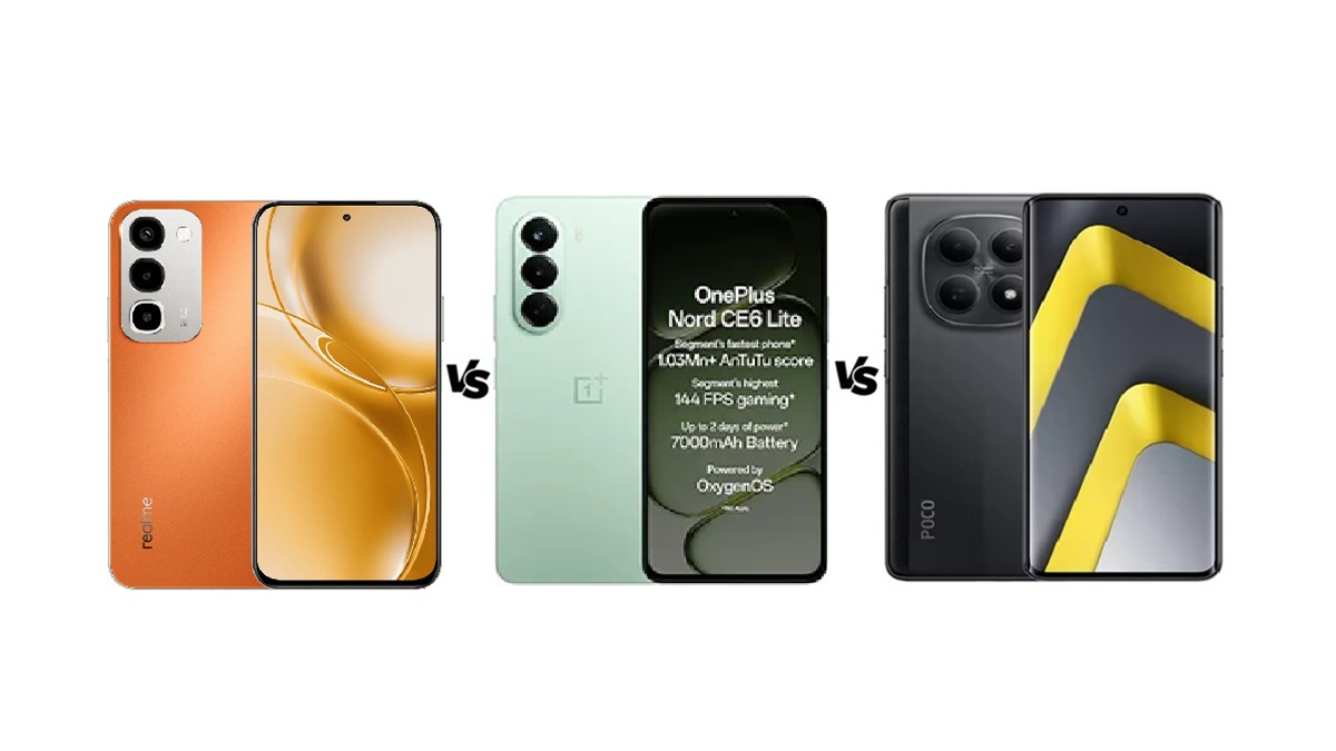 ₹25000 में Realme Narzo 100x 5G vs OnePlus Nord CE6 Lite vs Poco M8 5G में से कौन सा है बेस्ट?