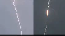 Watch: China's Long March 3B Rocket Survives Lightning Strike During Launch