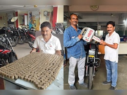 Watch: Telangana Man Buys Rs 1.10 Lakh Bike Using Only Rs 10 Coins