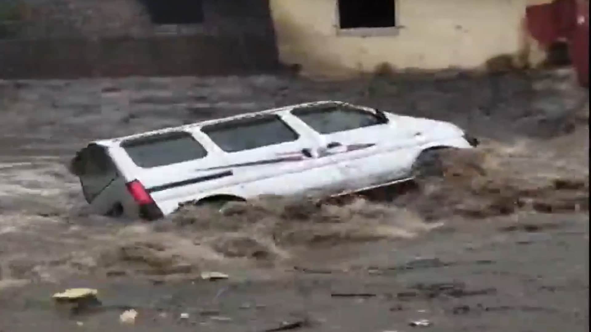 Maharashtra Rain Fury: Car Swept Away in Vasai, Driver Rescued by Locals