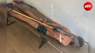 आंखों पर पट्टी, अंडरवियर में रॉड पर बंधा शरीर...इजरायल में फिलिस्तीनी कैदी की हालत देख दुनिया सन्न