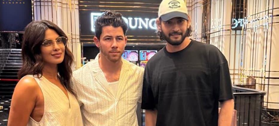 Amid Varanasi Shoot, Priyanka And Nick Join Mahesh Babu For Movie Night