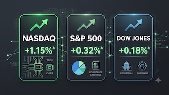 US Stock Market Today: Nasdaq Jumps 1% On Chip Rally; S&P 500, Dow Edge Higher On Earnings Boost