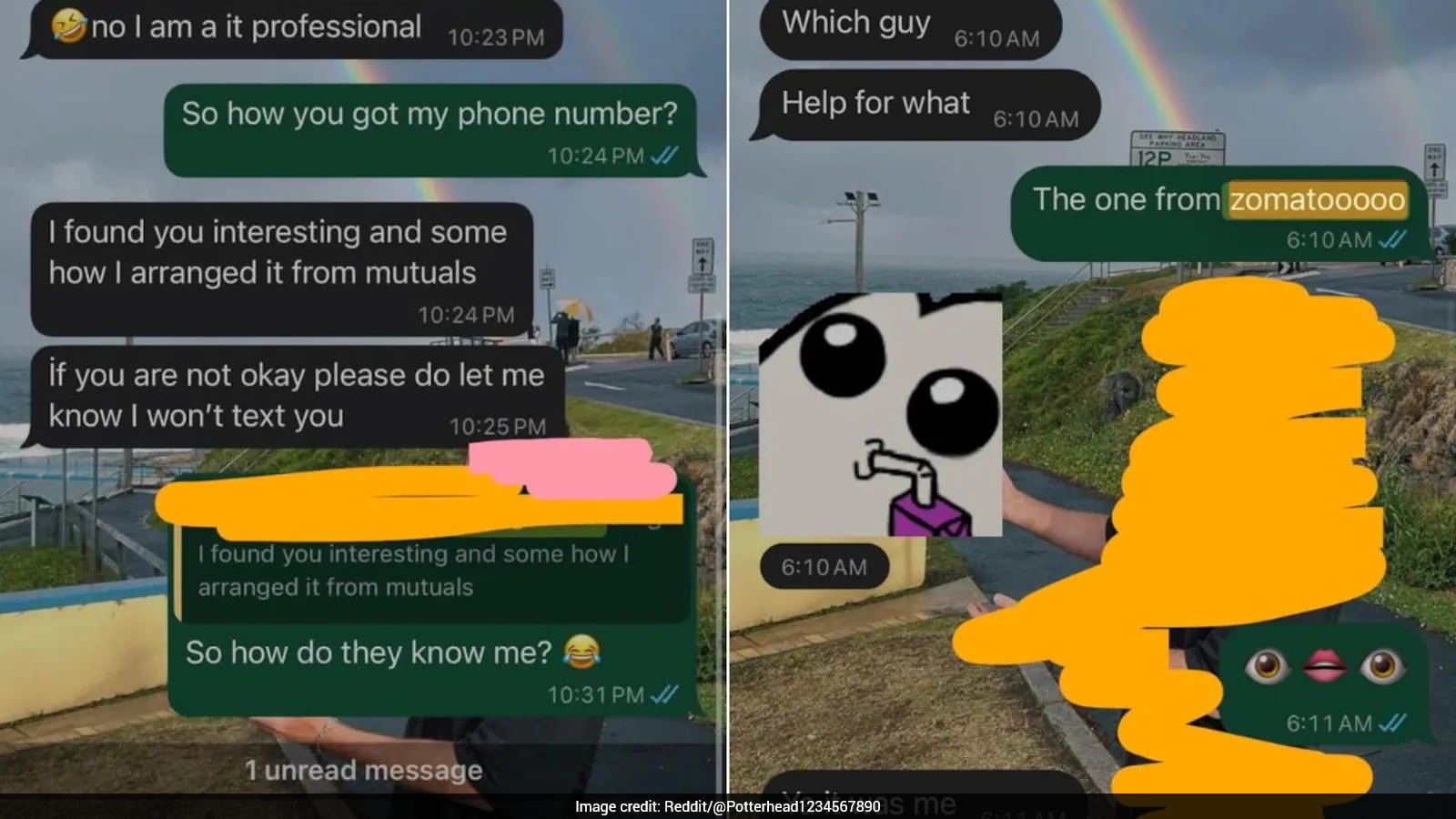 Zomato Agent Texts User After Saving Phone Number
