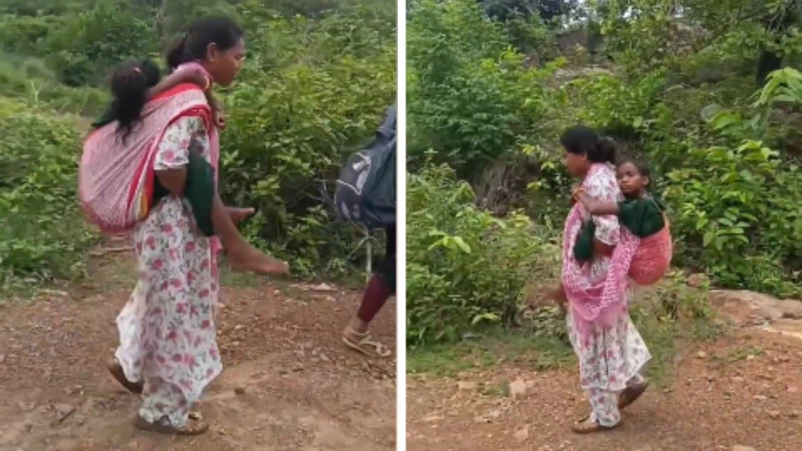 Andhra Pradesh School Warden Carries Sick Student Through Remote Terrain for Medical Care