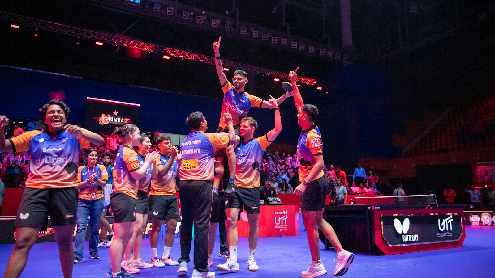 UTT 7: U Mumba Beat Dempo Goa Challengers 8-5 To Clinch Title